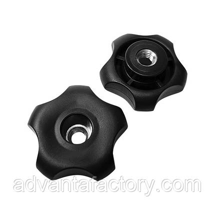 Ручка фіксатор D35 з різьбою М6 наскрізна, фото 3