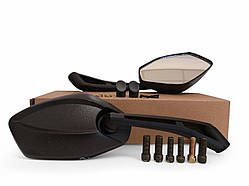 Дзеркала п'ятикутні М8/10 чорні XH-MOTO