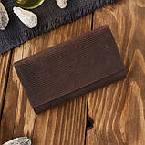 Жіночий шкіряний гаманець зелений геометричний вінтаж Paolo Peruzzi, фото 3