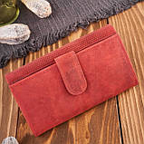 Жіночий шкіряний гаманець зелений геометричний вінтаж Paolo Peruzzi, фото 4