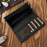 Жіночий шкіряний гаманець зелений геометричний вінтаж Paolo Peruzzi, фото 2