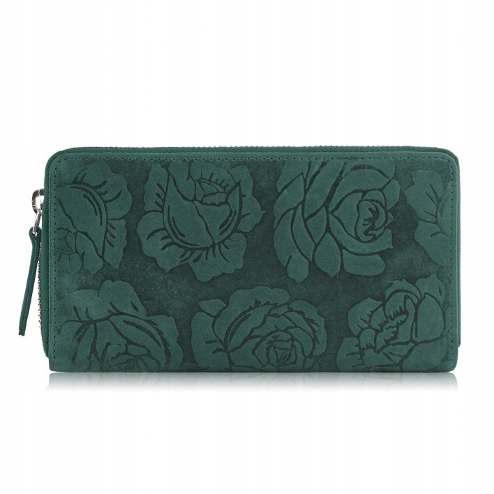 Жіночий шкіряний гаманець з квітами вінтаж RFID Paolo Peruzzi, фото 1