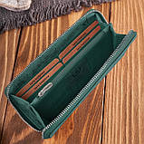 Жіночий шкіряний гаманець з квітами вінтаж RFID Paolo Peruzzi, фото 4