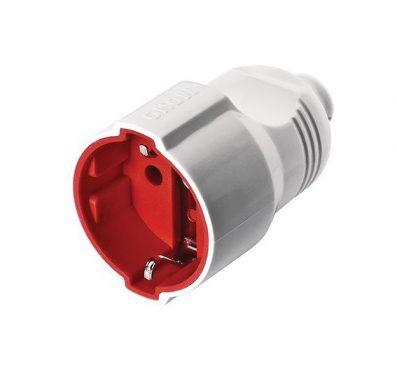 Гніздо штепсельне із заземленням біле Mono Electric 170010002704, фото 1