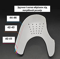 Вставки у взуття Crease Protector для запобігання заломам та збереженню форми універсальний 40-46 29251 40-46, фото 6