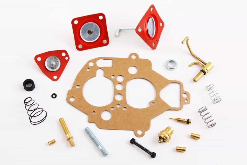 Р/к карбюратора Таврія "Авто Комплект" (ВАЗ 21081, 19 од., ориг. червоні діафрагми) (High Quality parts), фото 1