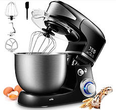 Кухонний тістоміс міксер планетарний Royalty Line RL - PKM1600W, 6L, Black