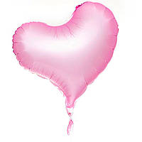 Фольгована куля серце сатин пудра 20" (50 см) Китай