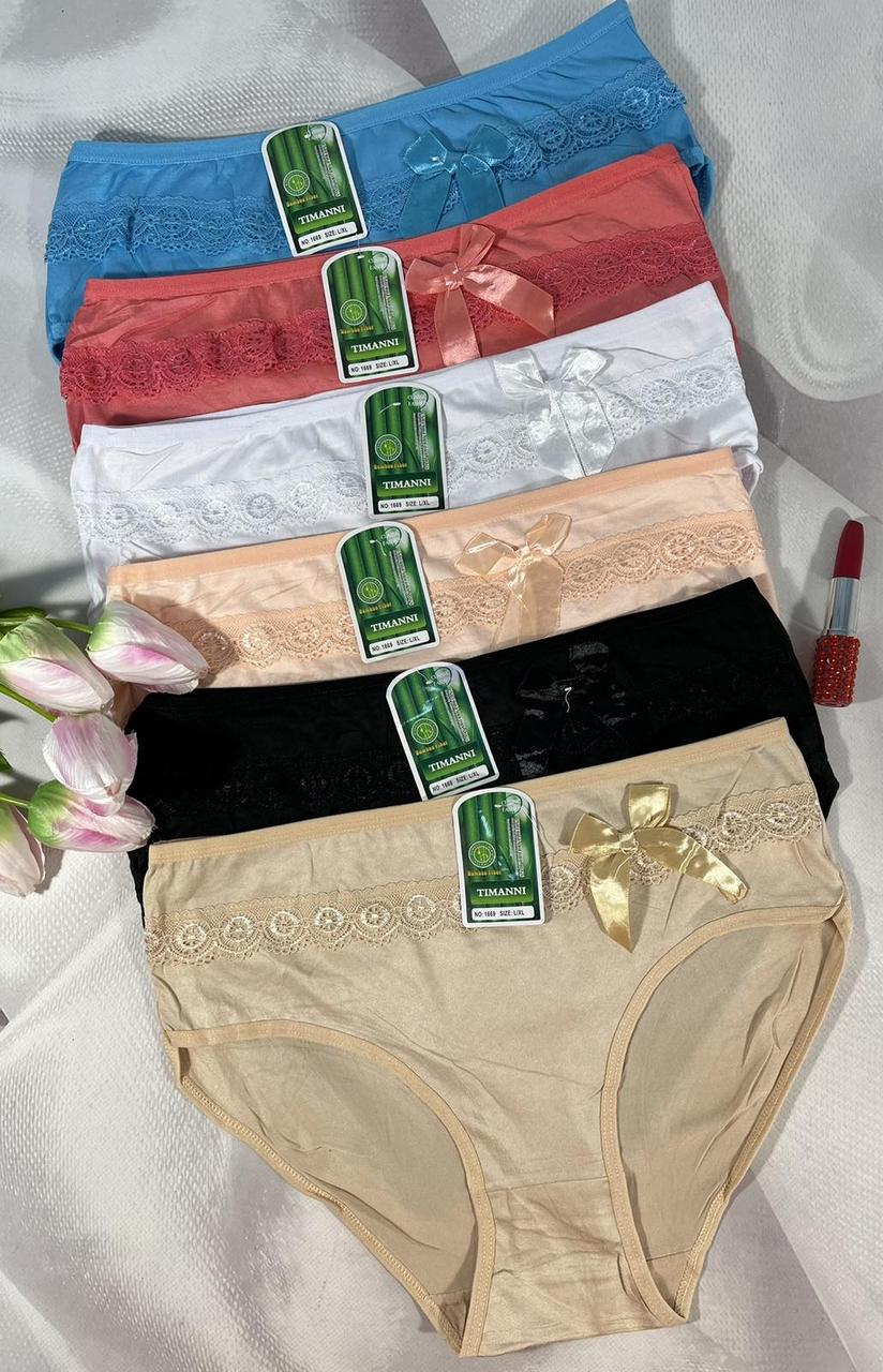 Трусики жіночі Timanni  бамбук  Розмір 🌸l/xl 50-52    🌸Xl/2xl 52-54