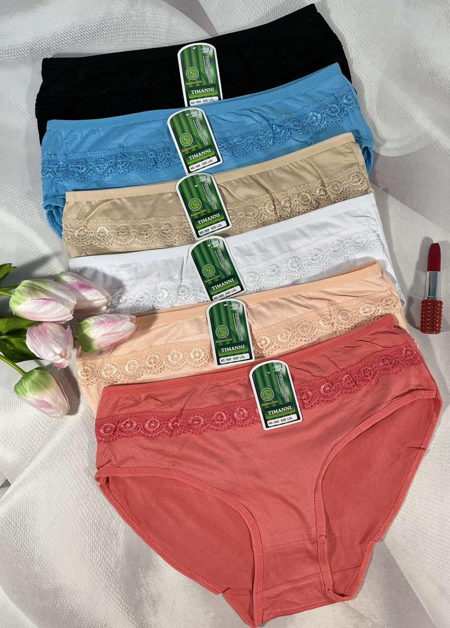 Трусики жіночі Timanni  бамбук  Розмір 🌸l/xl 50-52    🌸Xl/2xl 52-54