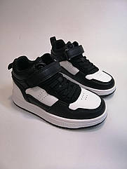 Черевики для хлопчика Apawwa 819 bl-white чорно-білі 28,31