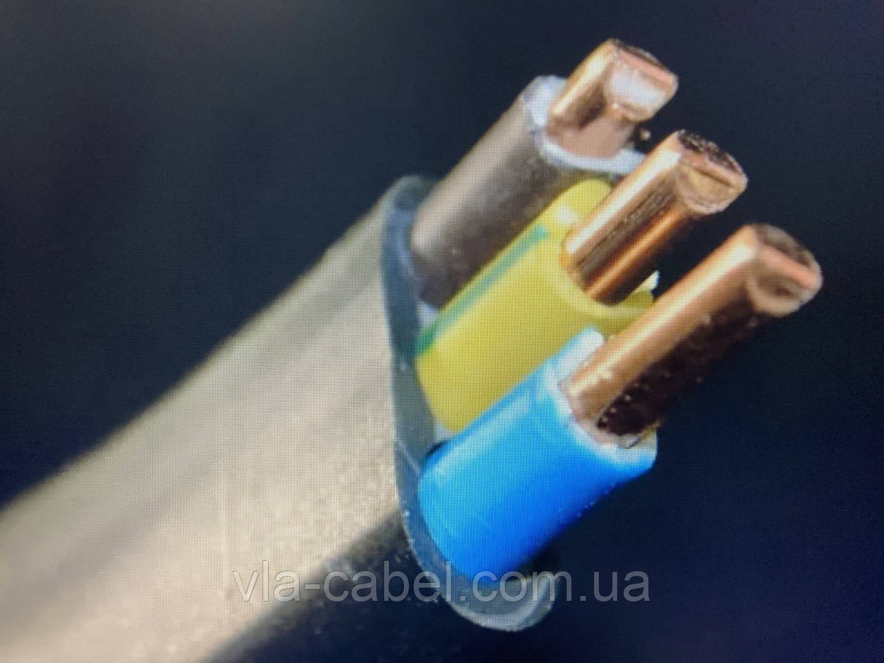 Кабель, провід силовий ВВГ-нг 3х1.5 мідний моножила ГОСТ Одеса (кратно 100м)