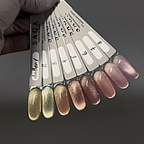 Гель лак Saga котяче око Amber Cat №6 бурштиново-рожевий 10 мл, фото 2