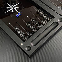 Нарди скляні з деревом Роза вітрів 60×30×6см подарункові, фото 7