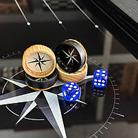 Нарди скляні з деревом Роза вітрів 60×30×6см подарункові, фото 9