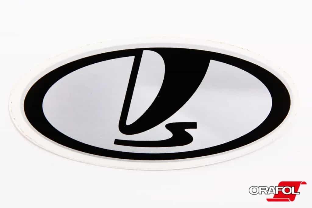 Наклейка емблема Lada овальна 4*8см