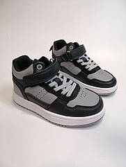Черевики для хлопчика Apawwa 819 bl-grey чорно-сірі р. 28,31