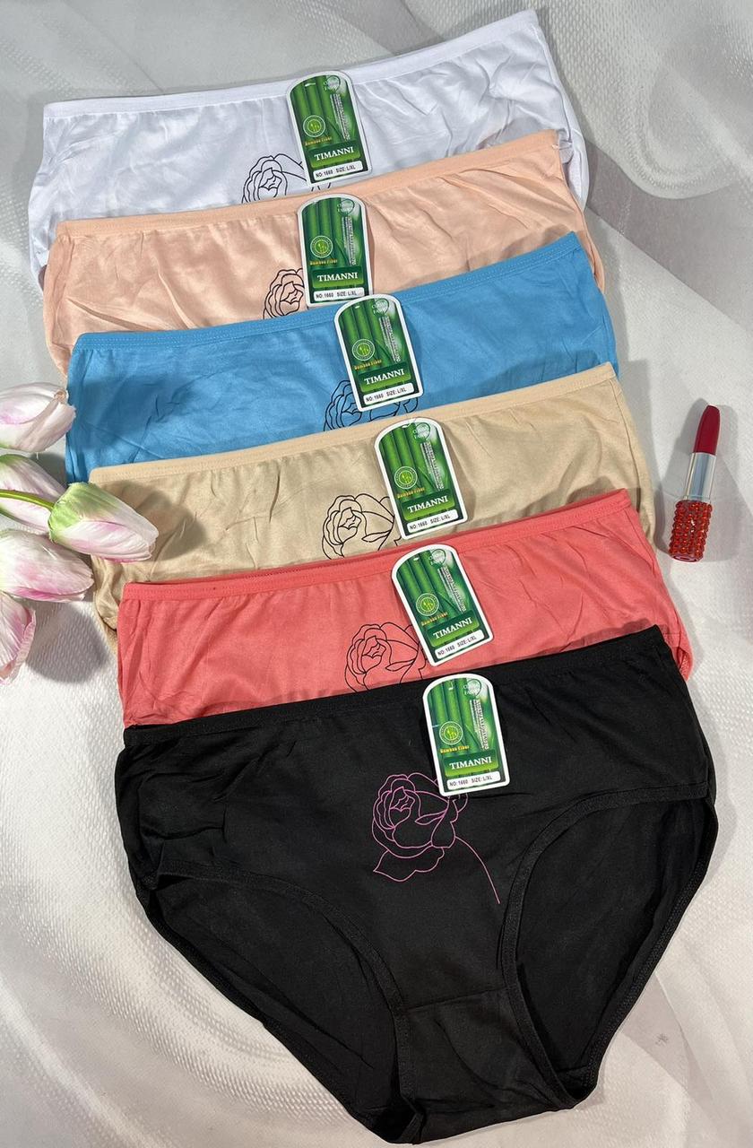 Трусики жіночі Timanni  бамбук  Розмір 🌸l/xl 50-52  🌸Xl/2xl 52-54