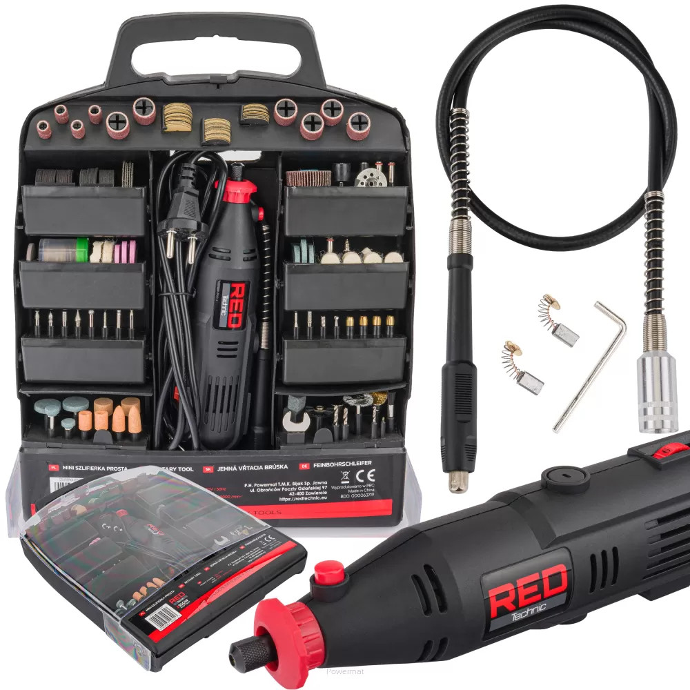 Пряма шліфувальна машина RED TECHNIC RTSPT0047 300 ел.