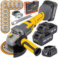 Болгарка (вугляна шліфмашина) акумуляторна Powermat PM-SZK-4AHM