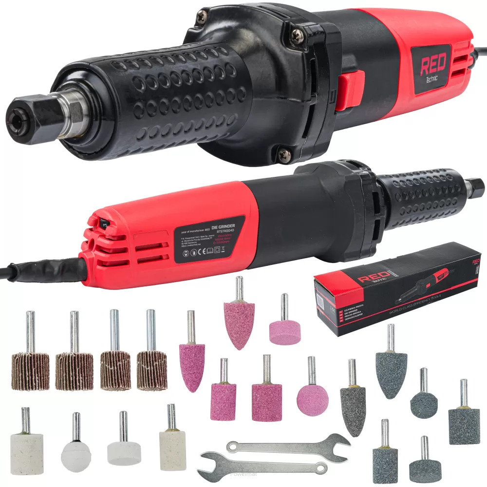 Пряма шліфувальна машина RED TECHNIC RTSTR0040, 1500 Вт