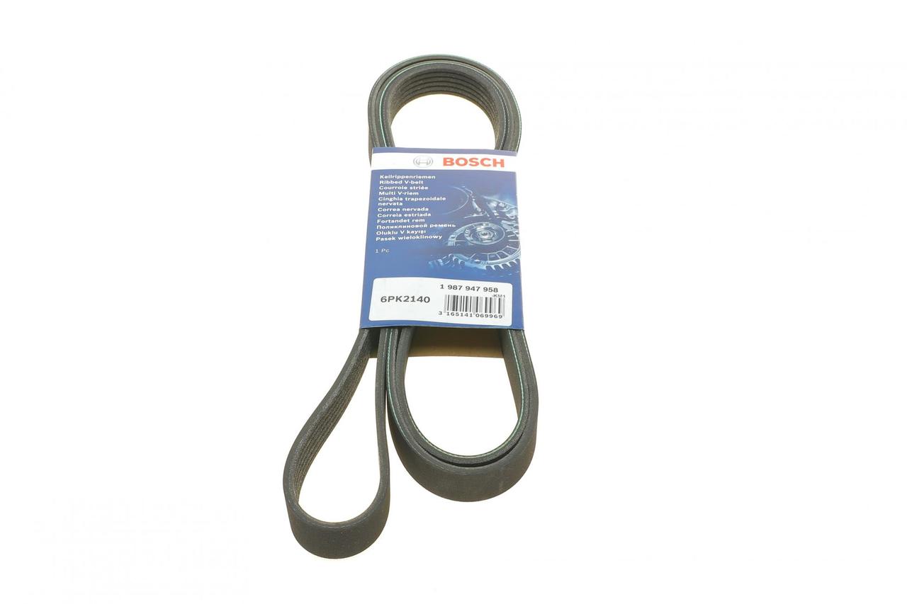Ремінь генератора MB Sprinter 2.9TDI 1996-2000 (+AC) (OM602) — Bosch (Німеччина) — 1 987 947 958 (6PK2140)
