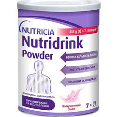 Nutridrink Powder Strawberry flavour зі смаком полуниці, 335 гр (Нутрідрінк Паудер)