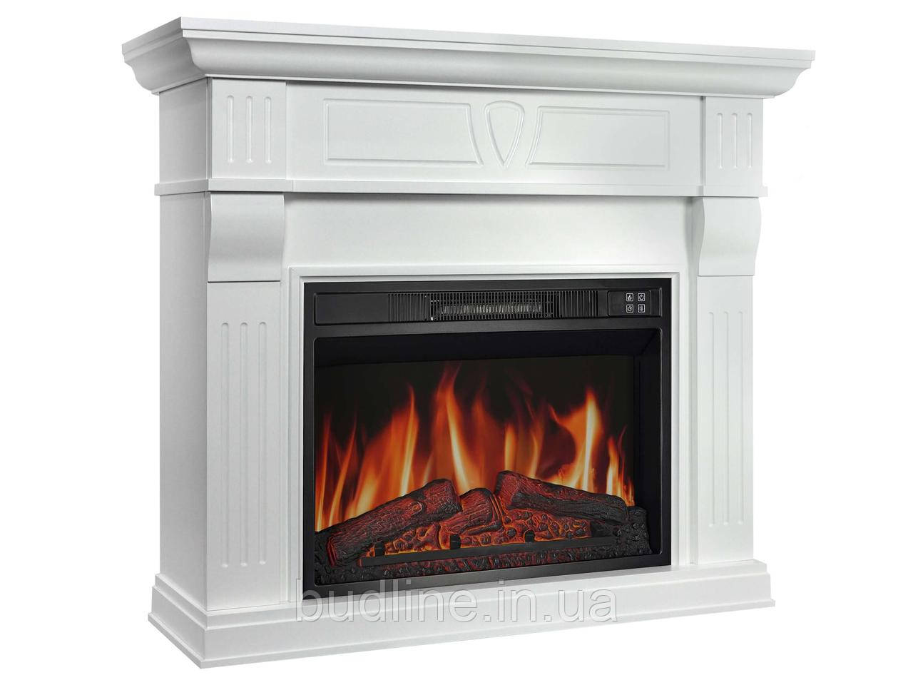 Камінокомплект ArtiFlame Beethoven AF23S білий з обігрівом і звуком горіння вогню