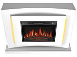 Камінокомплект ArtiFlame Lucca AF23S білий з LED підсвічуванням, обігрівом і звуком горіння вогню, фото 2