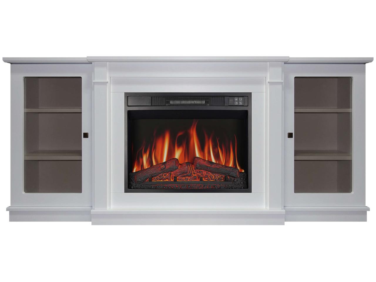 Камінокомплект ArtiFlame Vermont AF23S білий з обігрівом і звуком горіння вогню, фото 1
