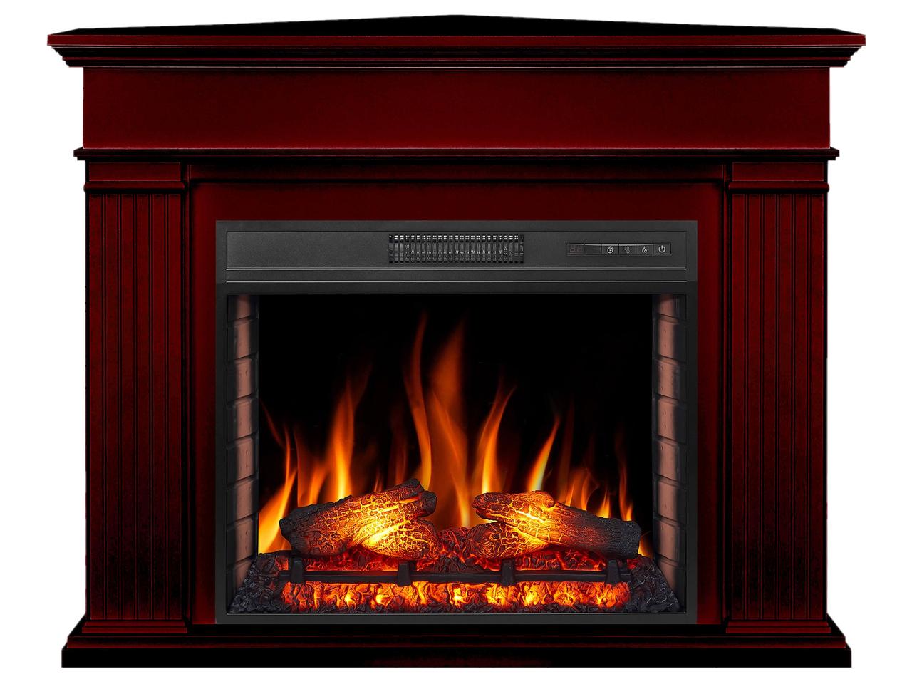 Камінокомплект кутовий ArtiFlame Andante Corner AF28S коньяк з обігрівом і звуком горіння вогню