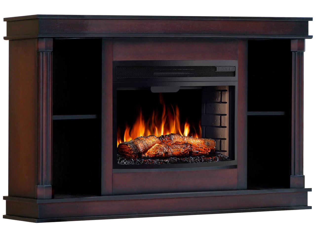 Камінокомплект ArtiFlame Brittany AF25 коньяк з обігрівом і звуком горіння вогню