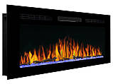 Електрокамін настінний / вбудовуваний ArtiFlame AF50WR з обігрівом і звуком горіння вогню, фото 3