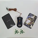 Ігрова дротова миша Razer DeathAdder Overwatch, USB-миша зі світлодіодним підсвічуванням Чорна RZ-169, фото 3