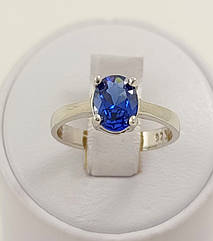 Каблучка срібна з танзанітом К1004-тз