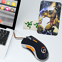 Ігрова дротова миша Razer DeathAdder Overwatch, USB-миша зі світлодіодним підсвічуванням Чорна RZ-169