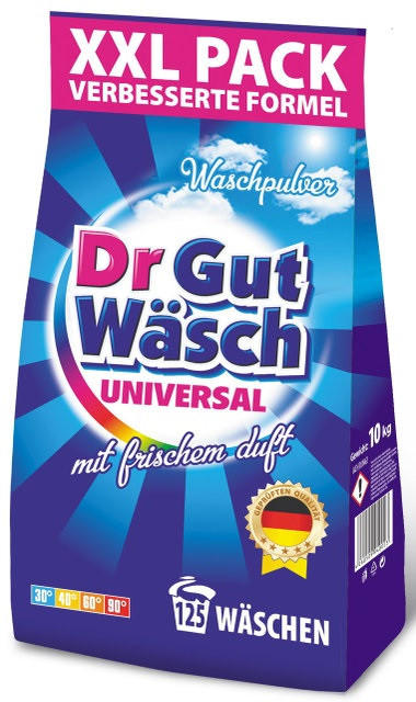 Порошок для прання універсальний Dr Gut Wasch Universal 10 кг 125 прань