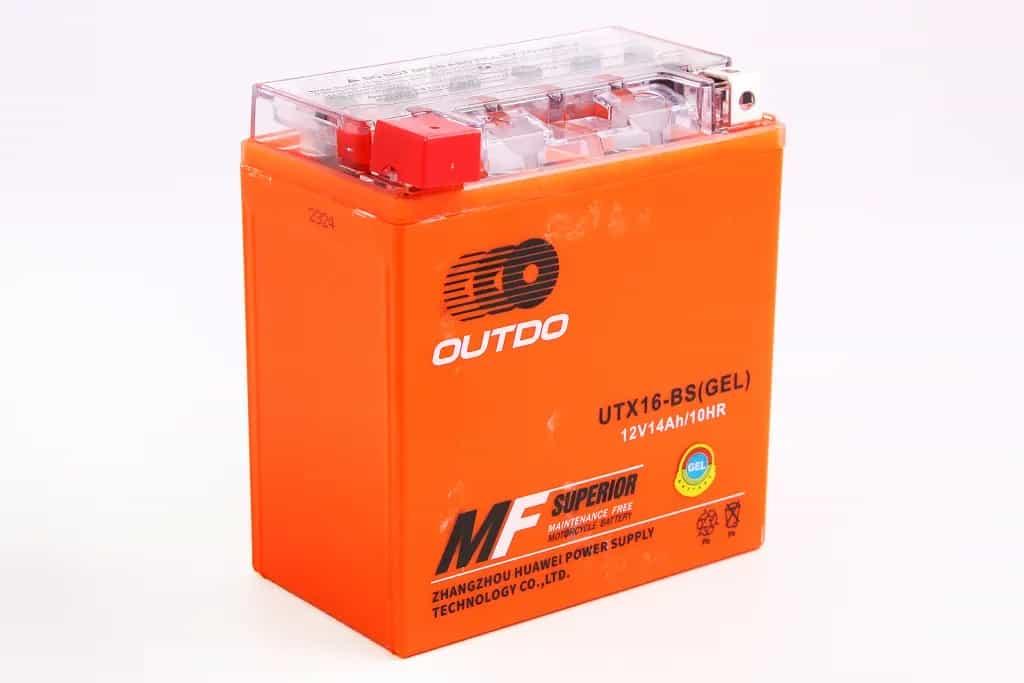 Акум. батарея Мото 12В 14 Ач "Outdo" гелевий
