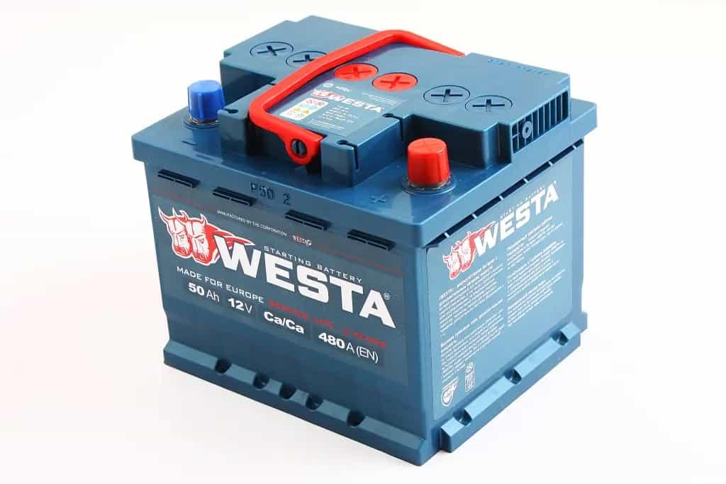 Акумулят. батарея 50 Ач Євро "Westa" Premium (гарантія 24 місяці)