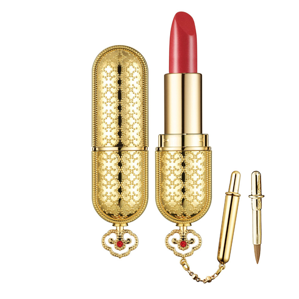 Розкішна преміальна помада Mi Luxury Lipstick з ефектом тину та 24-каратним золотим покриттям 42 Red, фото 1