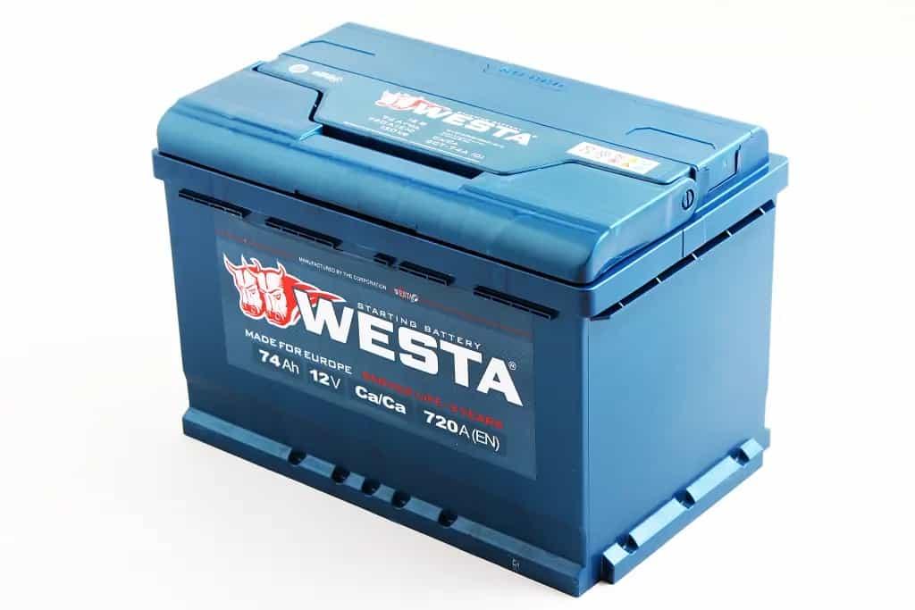 Акумулят. батарея 74 Ач Євро "Westa" Premium (гарантія 24 місяці)