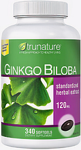 Харчова добавка Trunature Ginkgo Biloba Гінкго Білоба 340 капсул