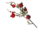 Штучна гілка Гранат із суцвіттям та плодами 81 см (119-054) BonaDi