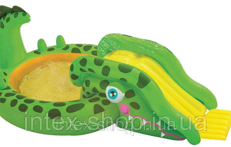 Надувний ігровий центр басейн Крокодил з гіркою Intex Gator Play Center, арт. 57132 NP/EP, фото 2