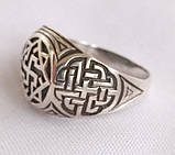 Перстень "Валькірія 2" з чорнінням (без чорніння) срібло 925 проба, фото 3