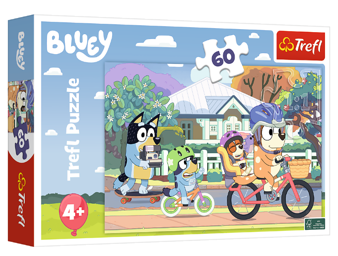 Пазли Весела собачка. Happy Bluey (60 ел.) 17384 (Trefl)