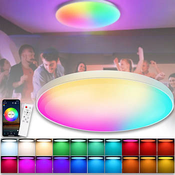 Світильник стельовий RGB 30 см з керуванням від програми та пульта Smart Ceiling 2.4G