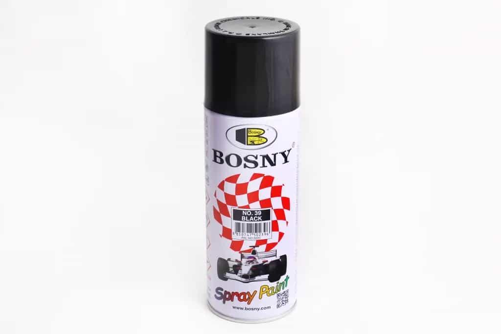 Фарба аерозольна "Bosny" 400мл 39 чорний глянець