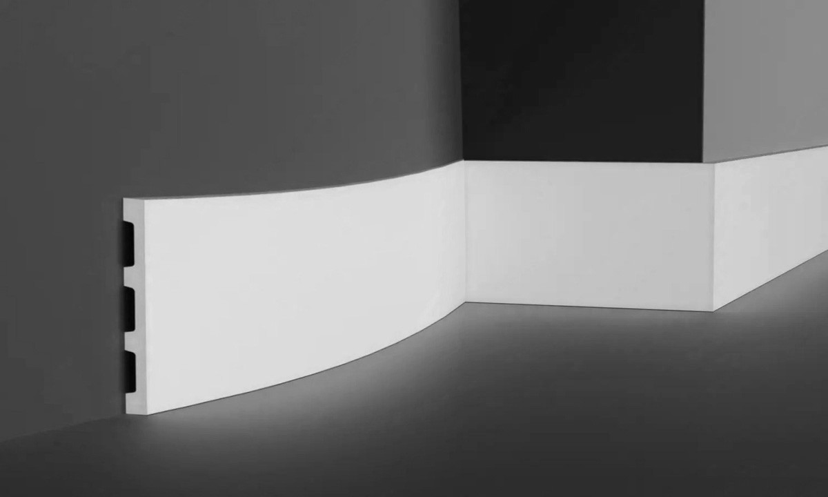 Плінтус гнучкий Gaudi CR957 Flex (120х12х2000) мм, фото 1