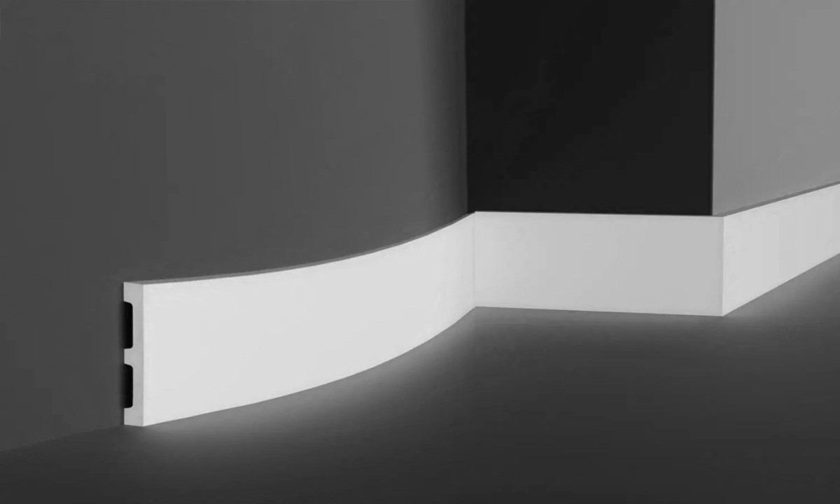 Плінтус гнучкий Gaudi CR932 Flex (80х11х2000) мм, фото 1